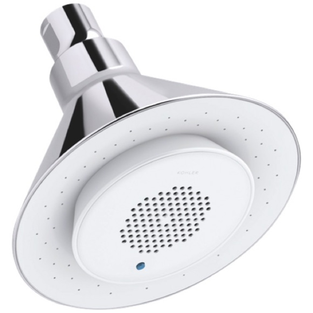 NWT Kohler Moxie Chrome Bluetooth Portable Speaker Showerhead
